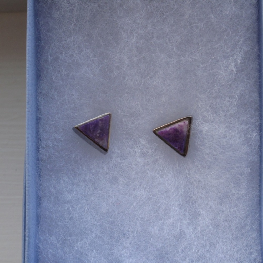 Sterling Silver Semi Precious stone earrin… - Picture 5 of 5